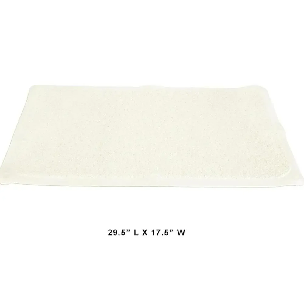 Pink Loofah Shower Mat - Non-Slip Bath Mat